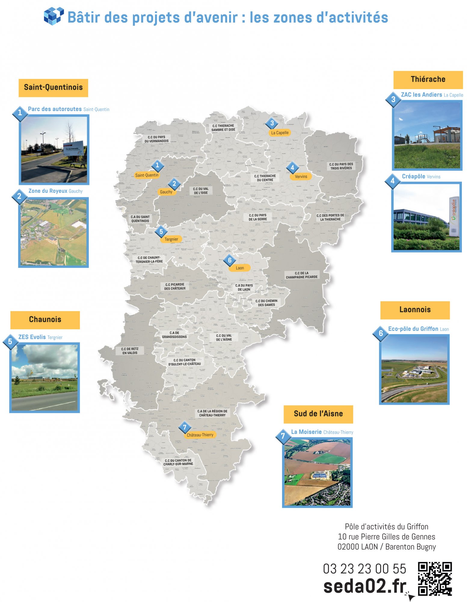 Nos terrains et nos biens pour les entreprises - seda <small>© SEDA</small> Nos terrains et nos biens pour les entreprises - seda <small>© SEDA</small>